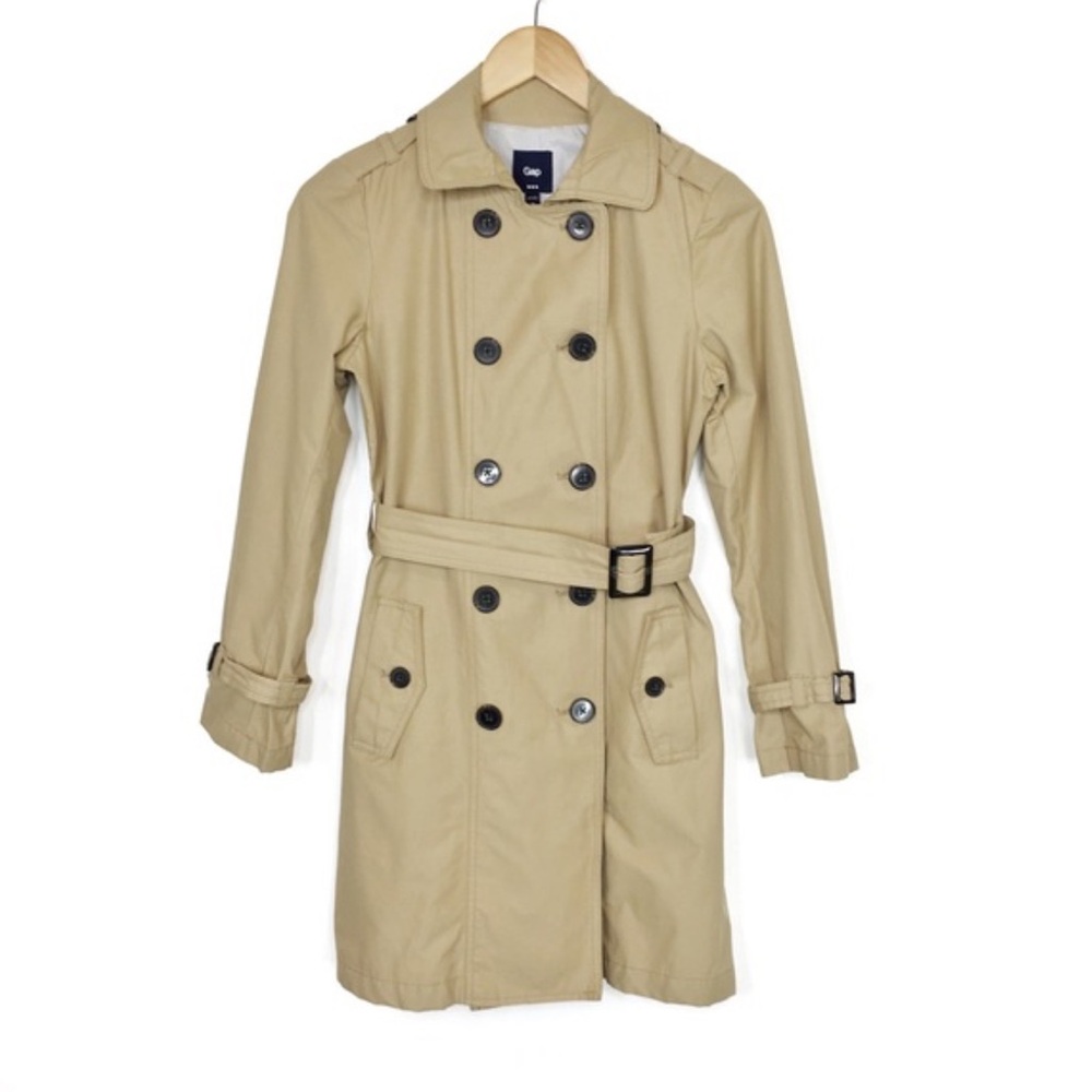 GAP Classic Khaki Trench Coat with Belt
